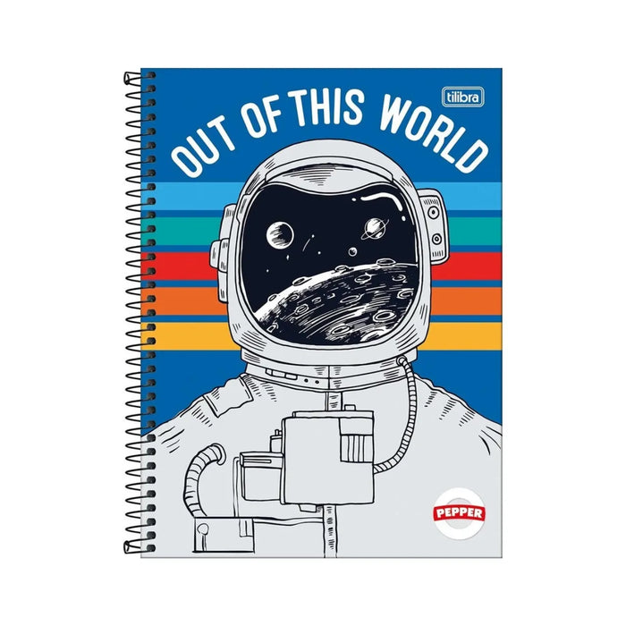 Caderno Astronauta 12 Matérias 192 Folhas Tilibra Pepper