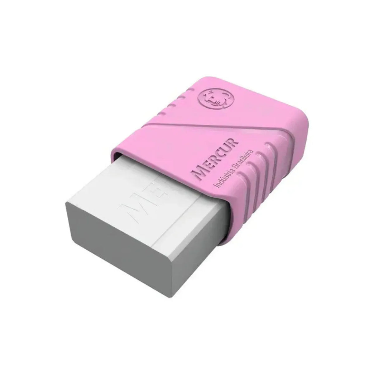 Borracha Branca Mercur com Capa Rosa Claro