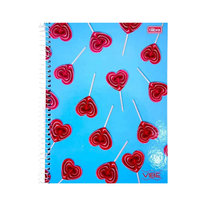 Caderno 12 Matérias Tilibra Vibe Pirulito 192 Folhas