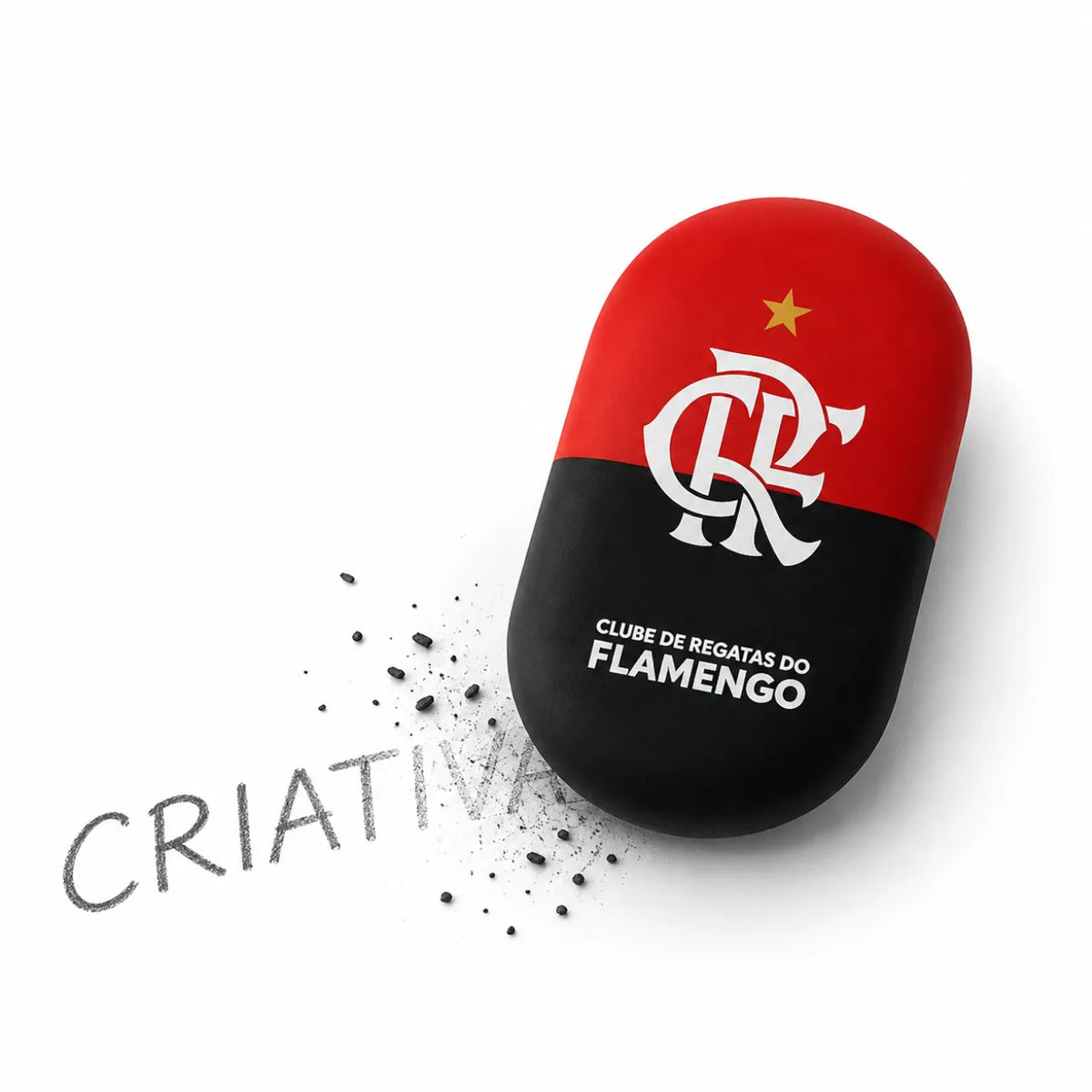 Borracha Flamengo Preta e Vermelha Skypaper