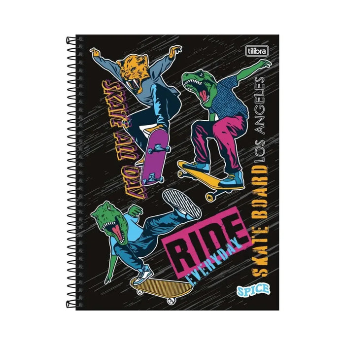 Caderno Spice Skate 12 Matérias 192 Folhas Tilibra