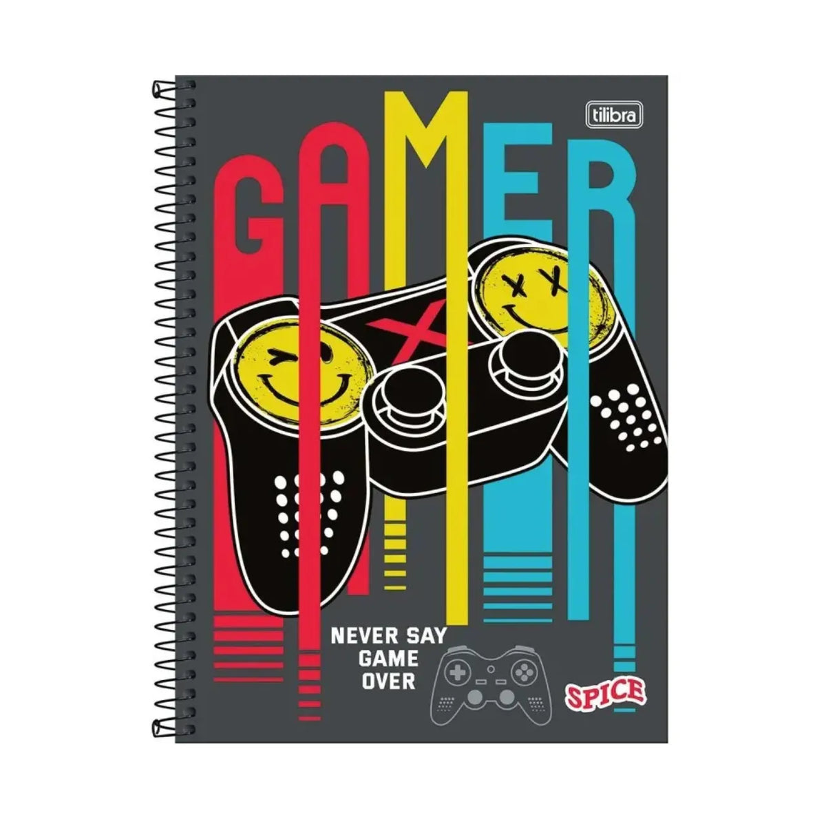 Caderno Spice Gamer 12 Matérias 192 Folhas Tilibra