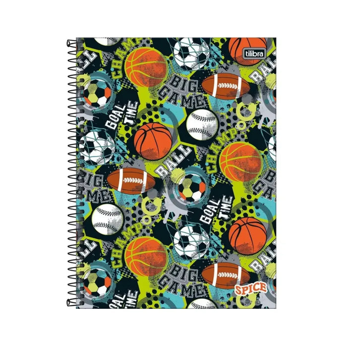 Caderno Spice Esportes 12 Matérias 192 Folhas Tilibra