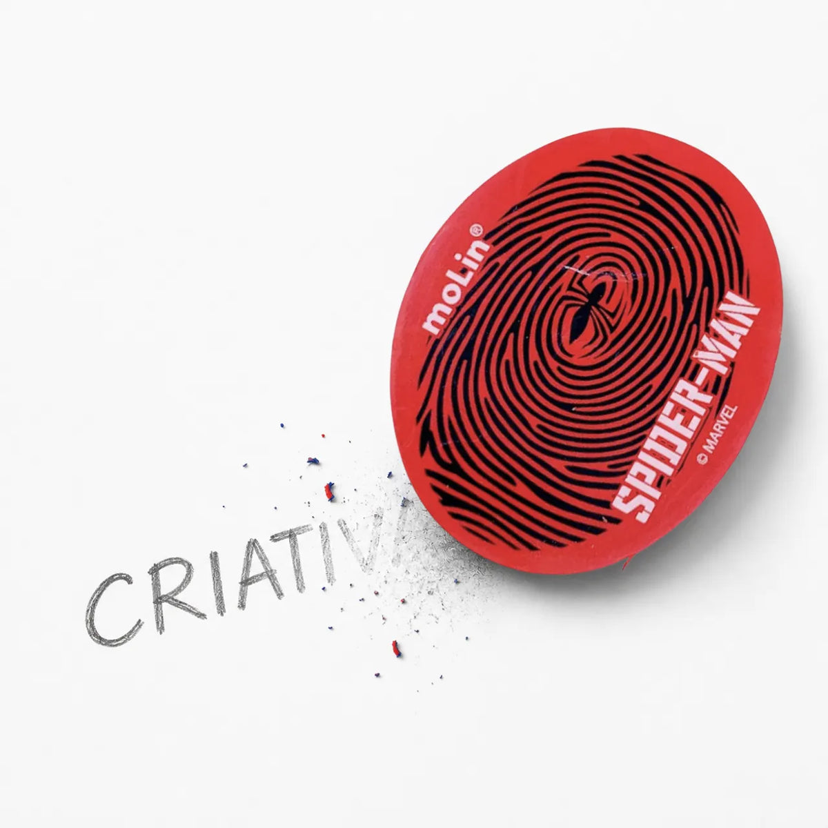 Borracha Spider-Man Digital Vermelha Molin