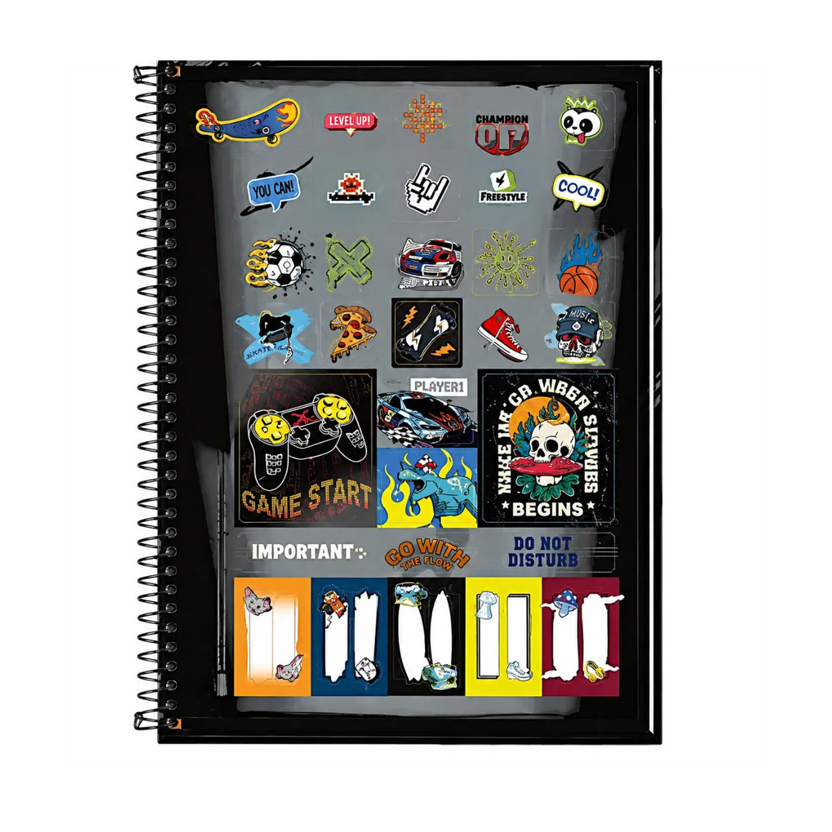 Caderno Tilibra Like+ Roar and Ride 16 Matérias 320 Folhas