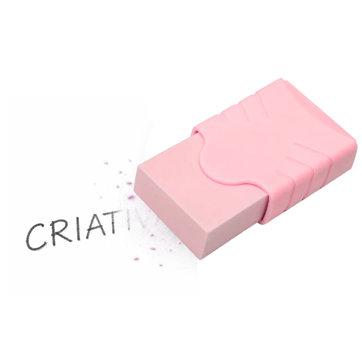 Borracha Tons Pastel Rosa com Capa Molin