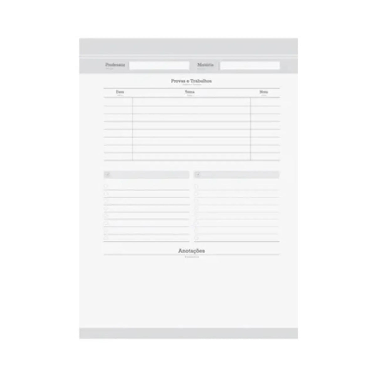 Caderno 20 Matérias 320 Folhas Flork Jandaia