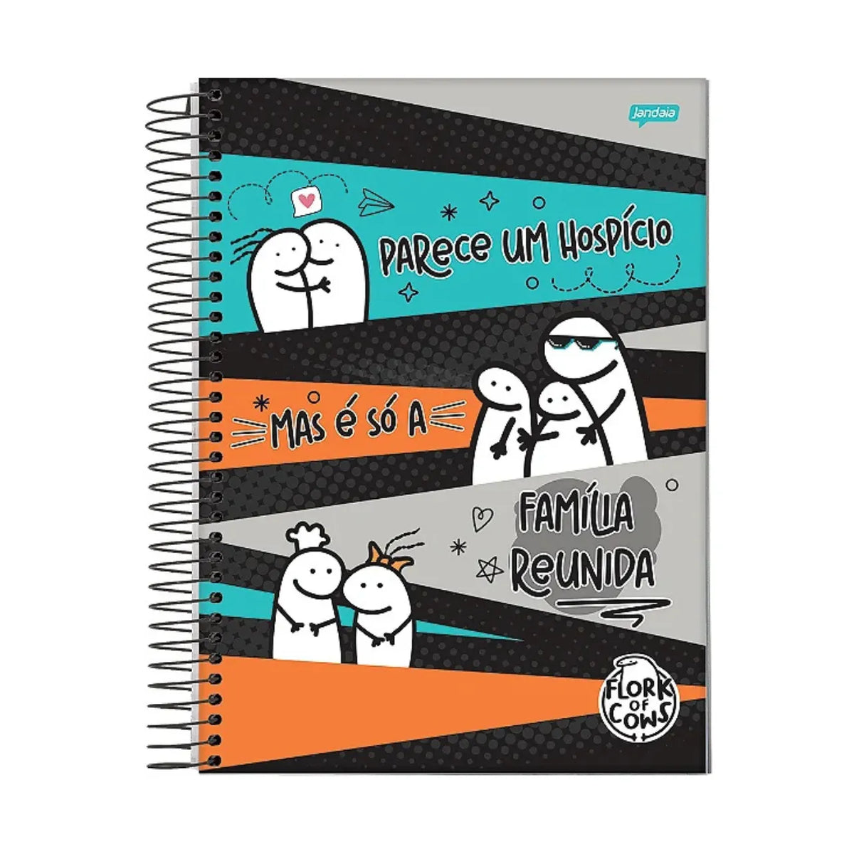Caderno 20 Matérias 320 Folhas Flork Jandaia