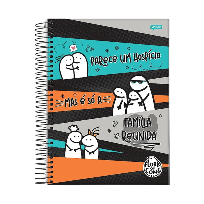 Caderno 20 Matérias 320 Folhas Flork Jandaia