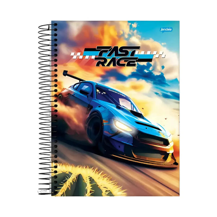 Caderno 20 Matérias 320 Folhas Fast Race Jandaia