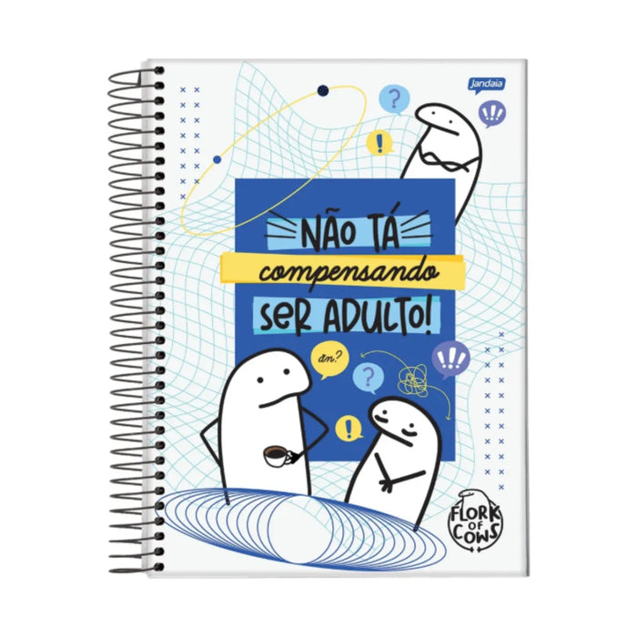 Caderno 20 Matérias 320 Folhas Flork Jandaia