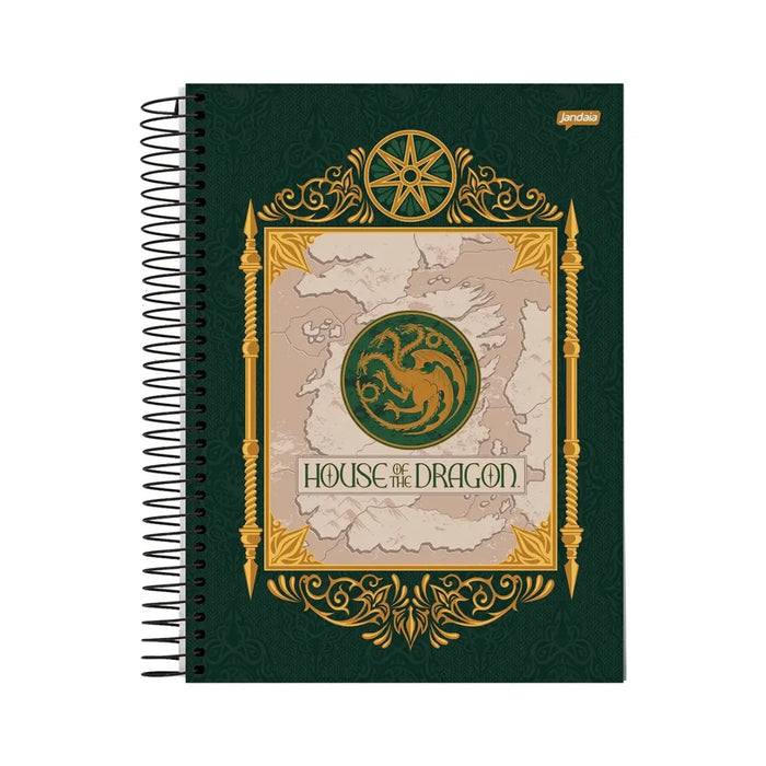 Caderno 20 Matérias 320 Folhas House of the Dragon Jandaia