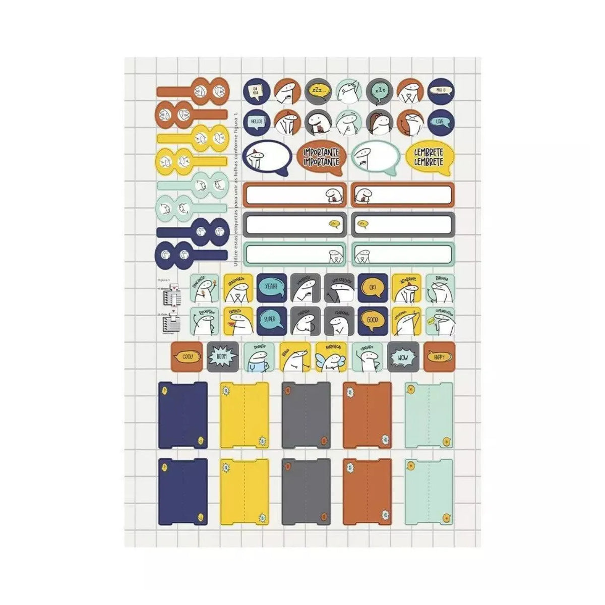 Caderno 20 Matérias 320 Folhas Flork Jandaia