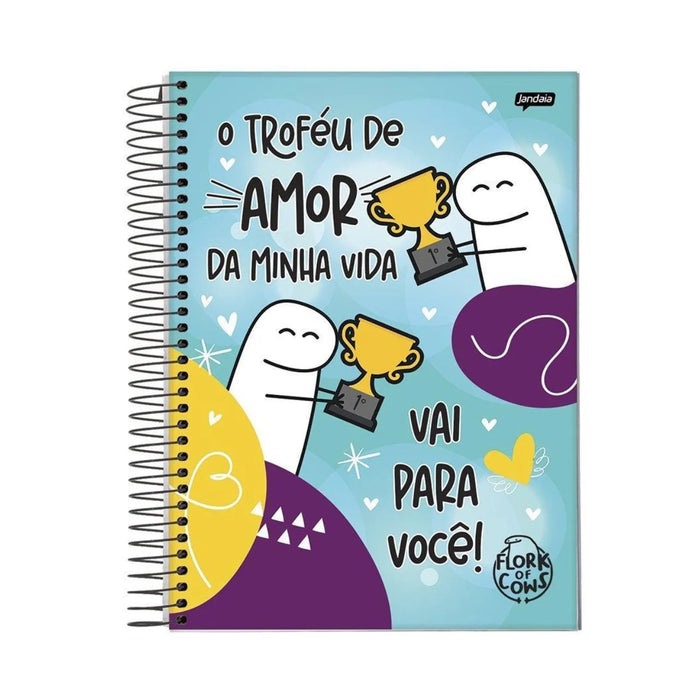 Caderno 20 Matérias 320 Folhas Flork Jandaia