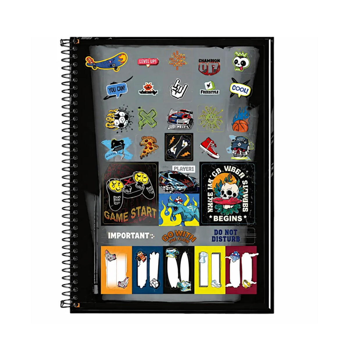 Caderno 16 Matérias 320 Folhas Like+ Tilibra Rock