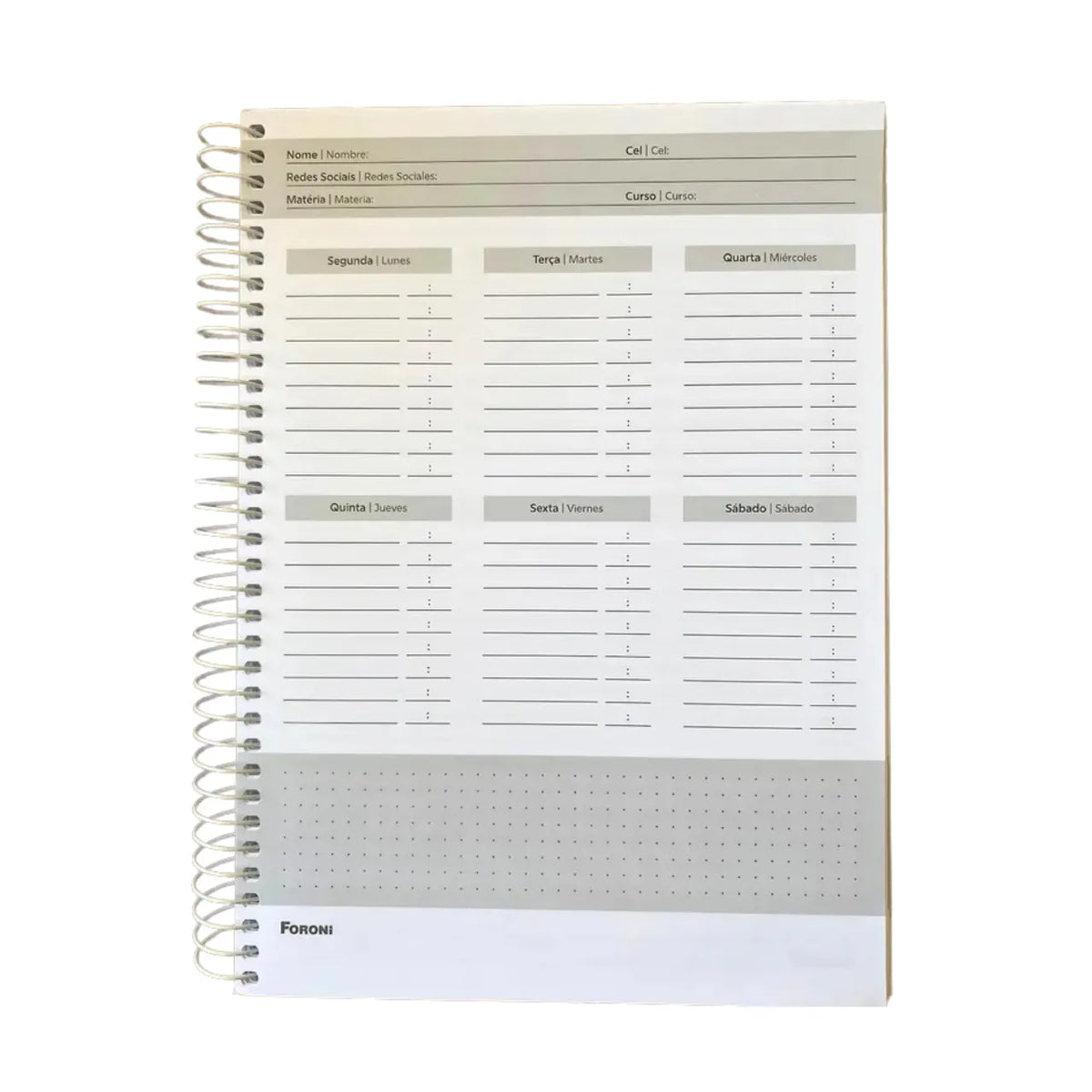 Caderno 20 Matérias 320 Folhas Cliff Foroni