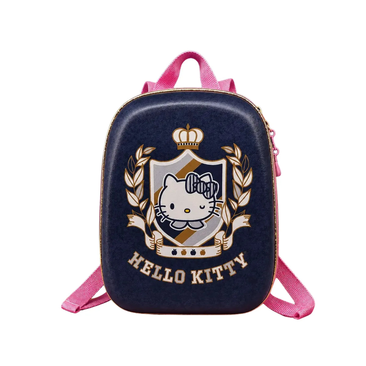 Kit Mochila de Rodinha 3D Hello Kitty Brasão Diplomata