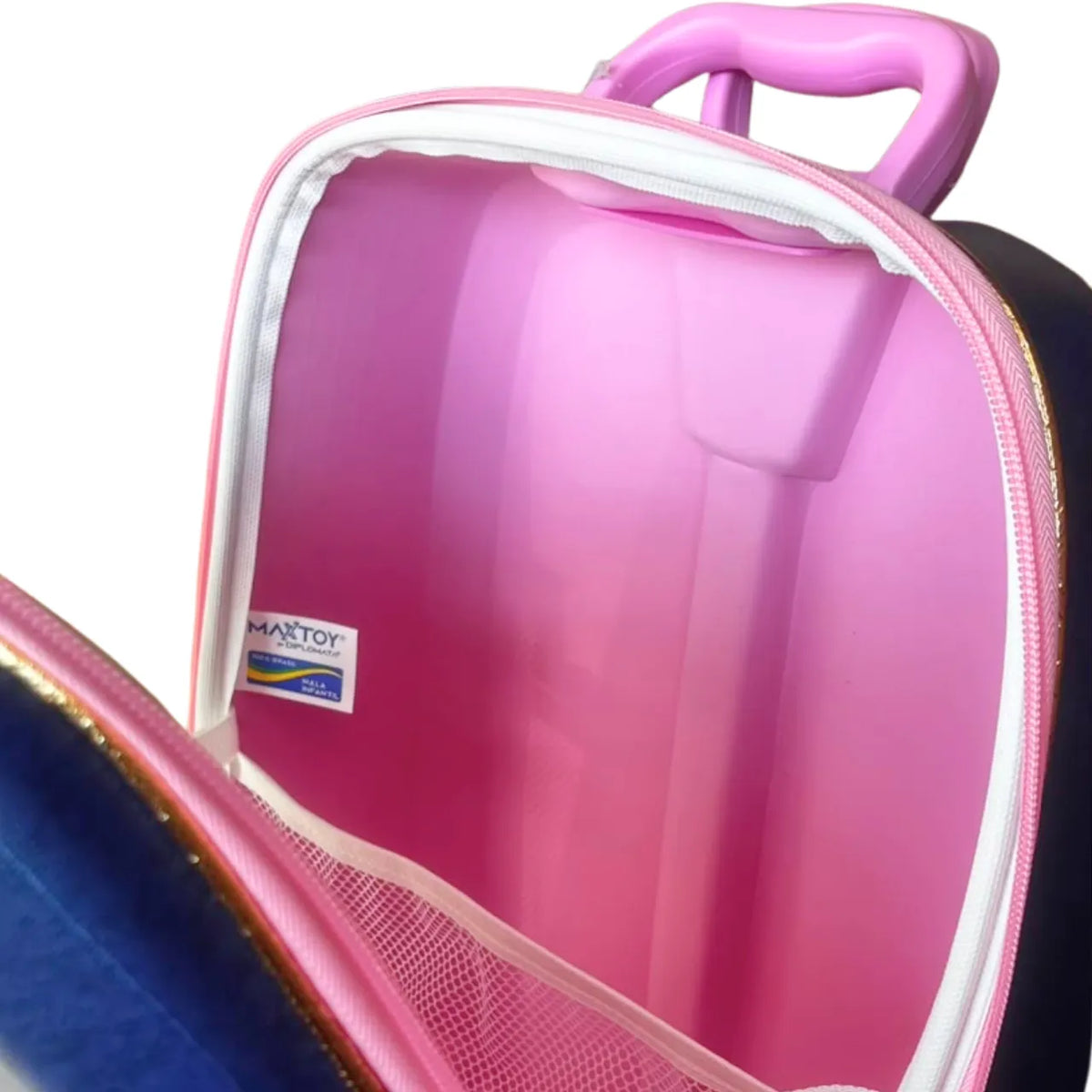 Kit Mochila de Rodinha 3D Hello Kitty Brasão Diplomata