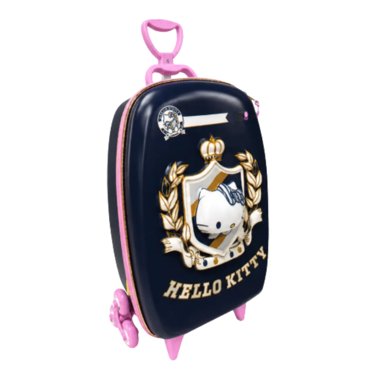 Kit Mochila de Rodinha 3D Hello Kitty Brasão Diplomata