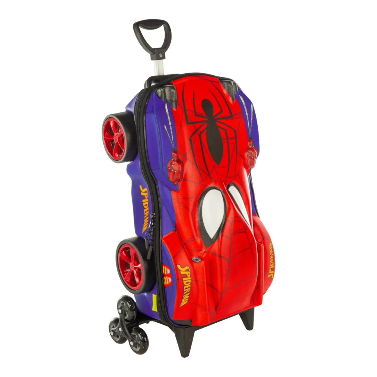 Kit Mochila Rodinha Homem Aranha Carro Lancheira Diplomata