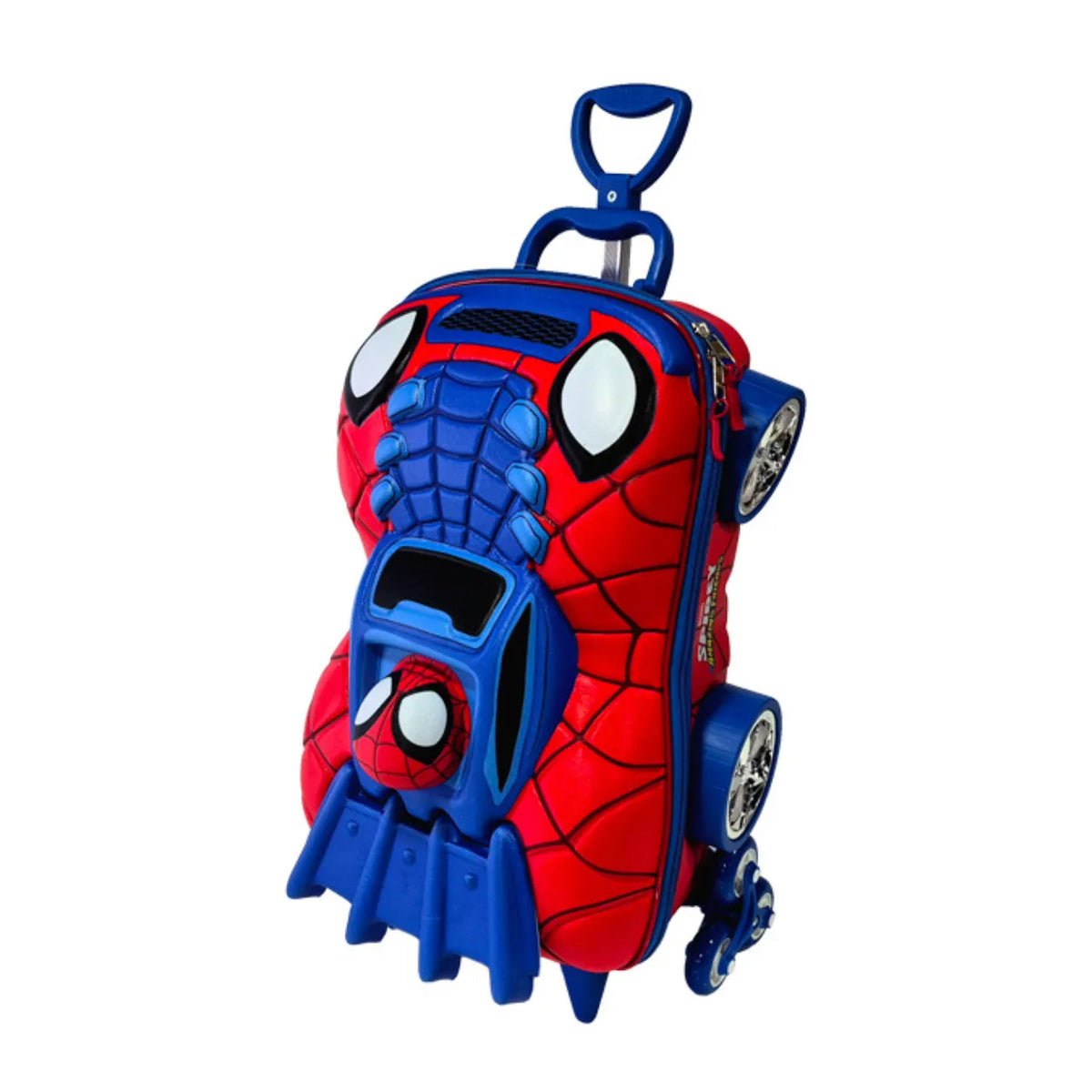 Kit Mochila Rodinha Homem Aranha Carro Lancheira Diplomata