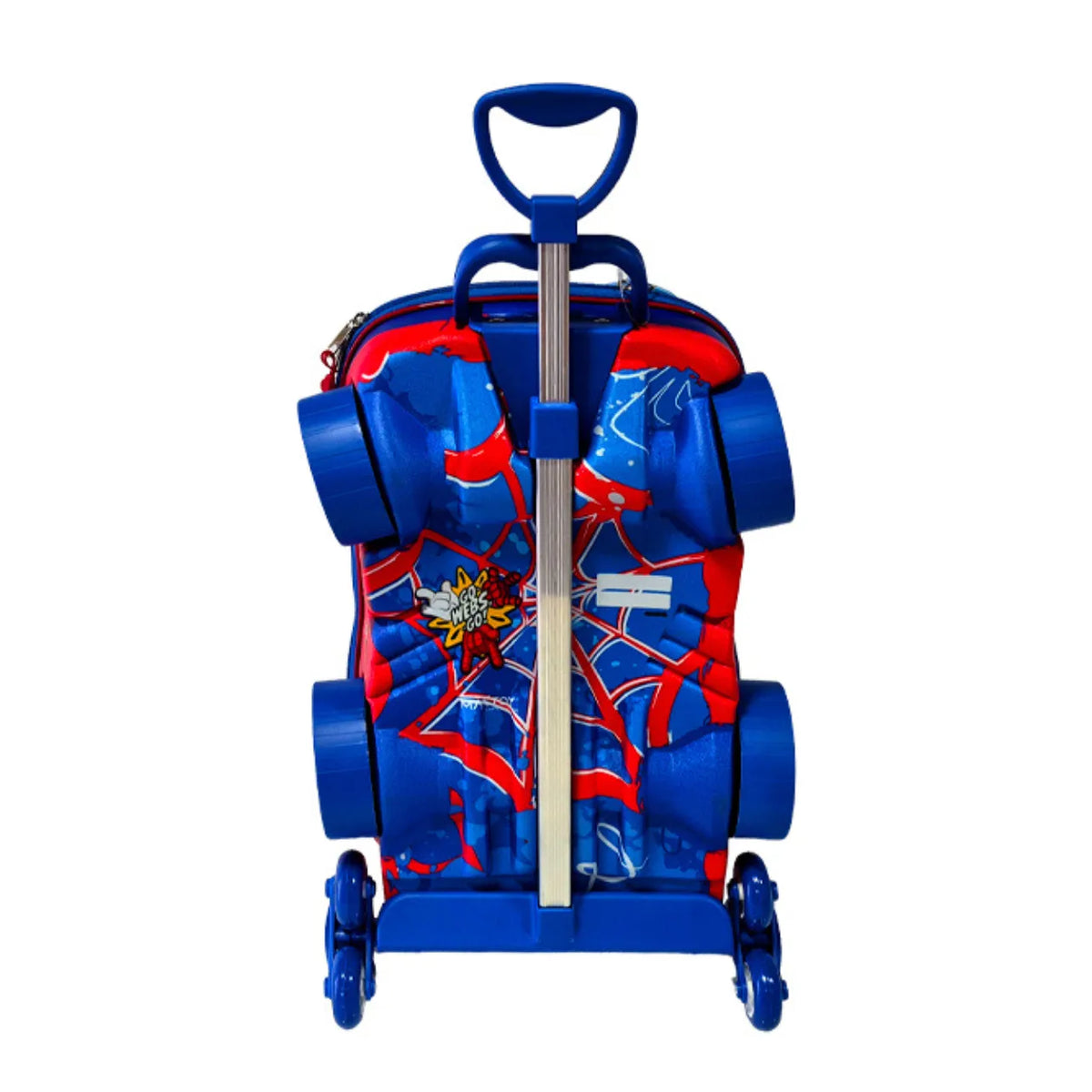 Kit Mochila Rodinha Homem Aranha Carro Lancheira Diplomata