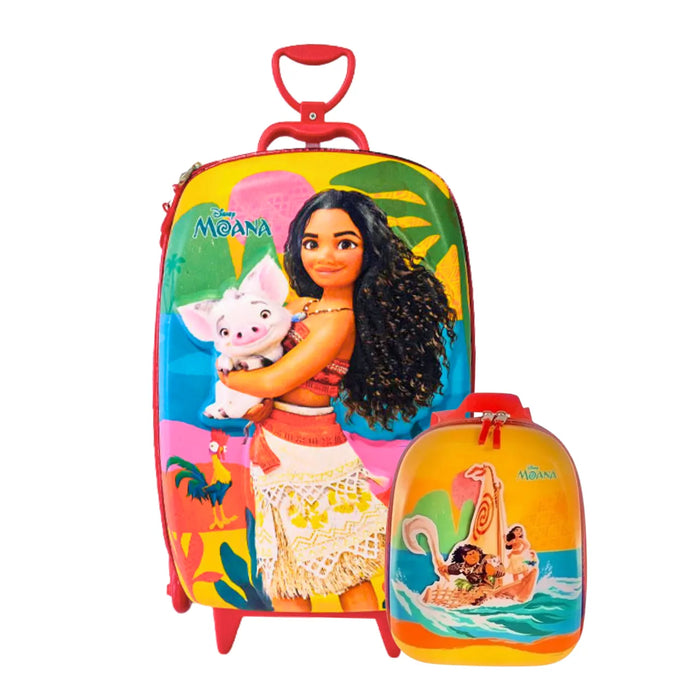 Kit Mochila Rodinha Moana com Lancheira Diplomata