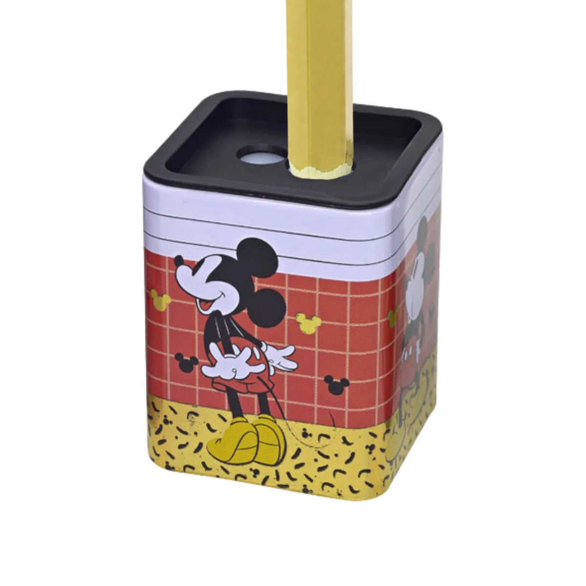 Apontador Duplo Metálico Mickey Branco com Depósito Molin