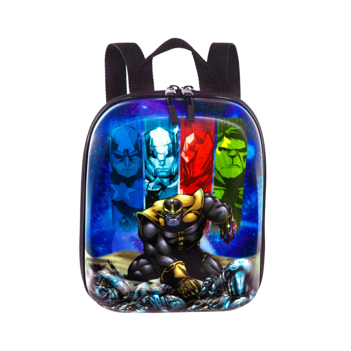 Kit Mochila Rodinha Capitão América Lancheira Diplomata