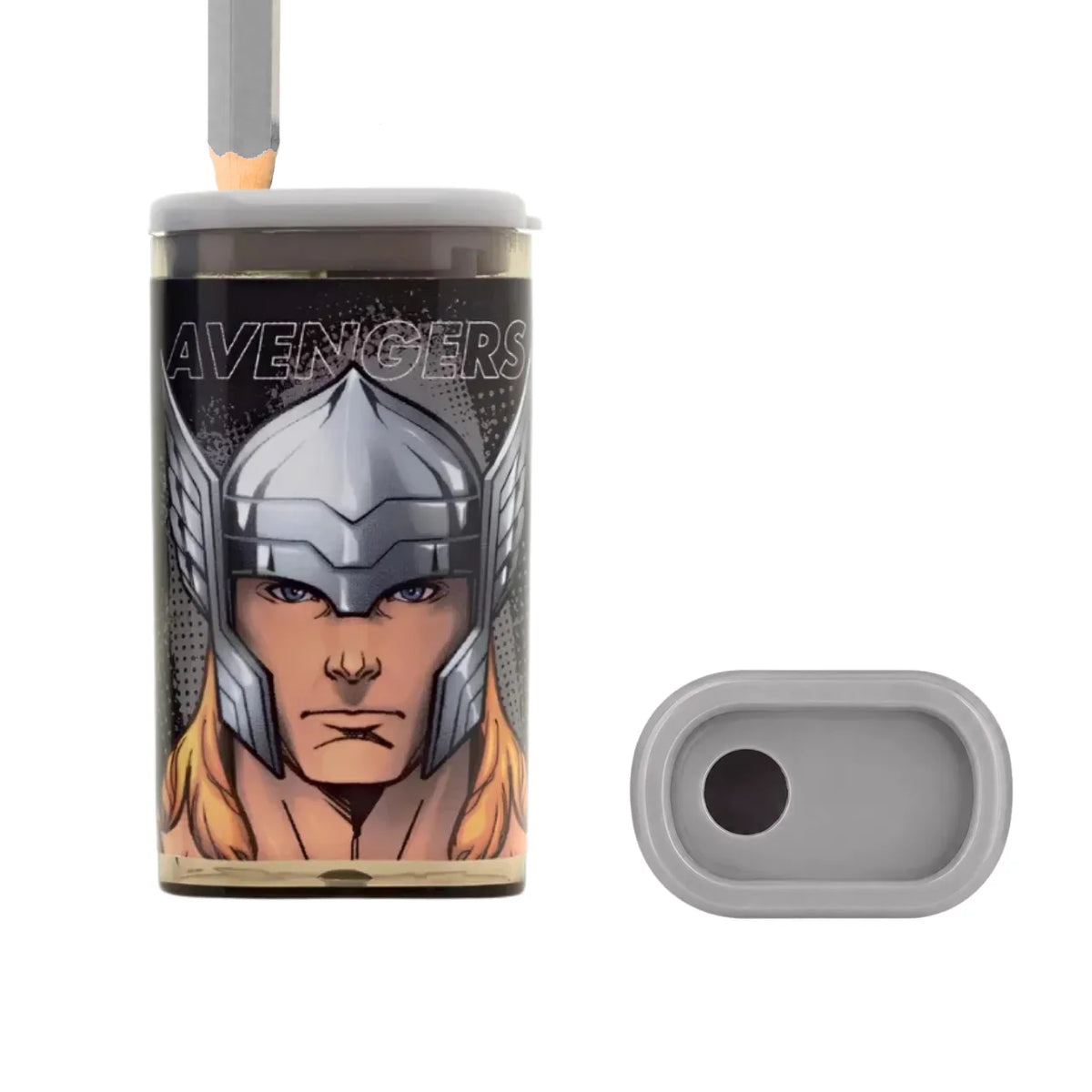 Apontador Thor Avengers com Depósito Molin Cinza