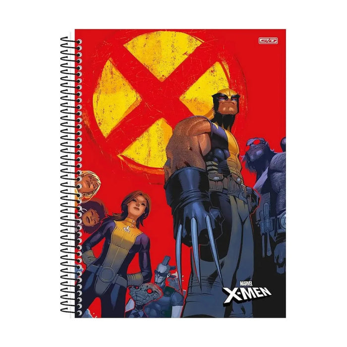 Caderno X-Men Marvel 10 Matérias 160 Folhas Espiral
