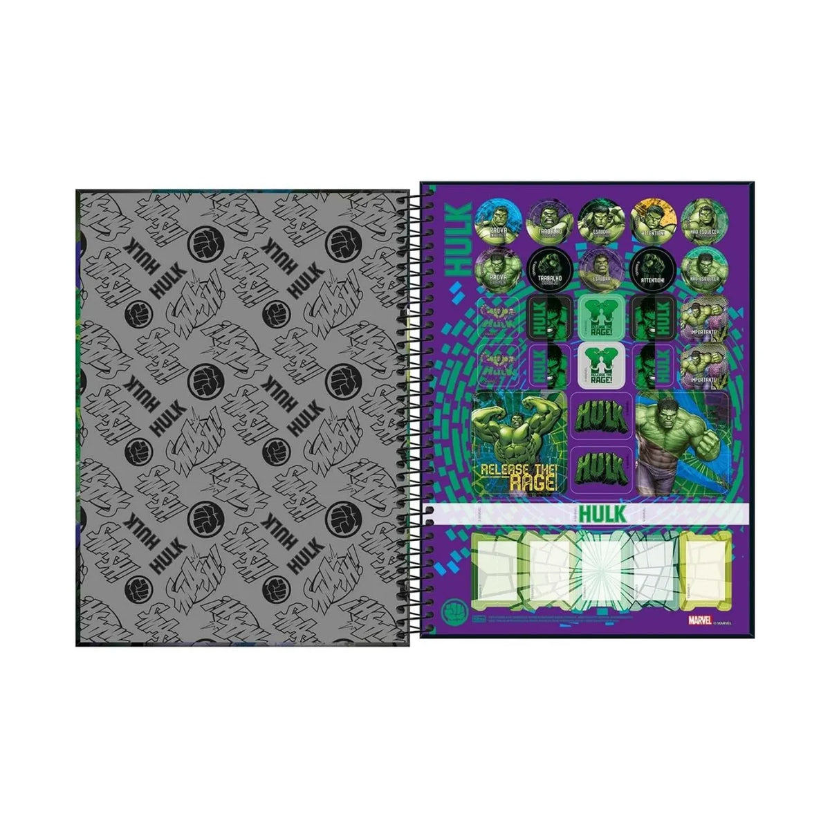 Caderno Hulk 10 Matérias 160 Folhas Tilibra