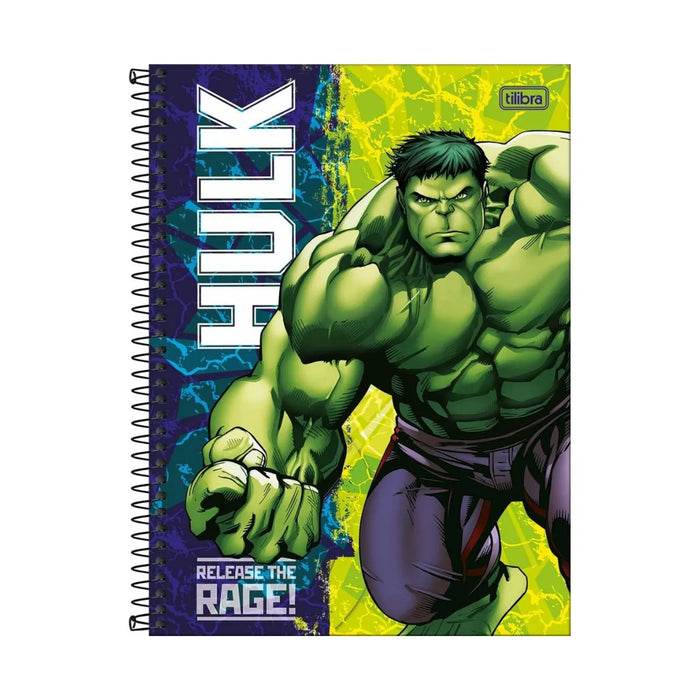 Caderno Hulk 10 Matérias 160 Folhas Tilibra
