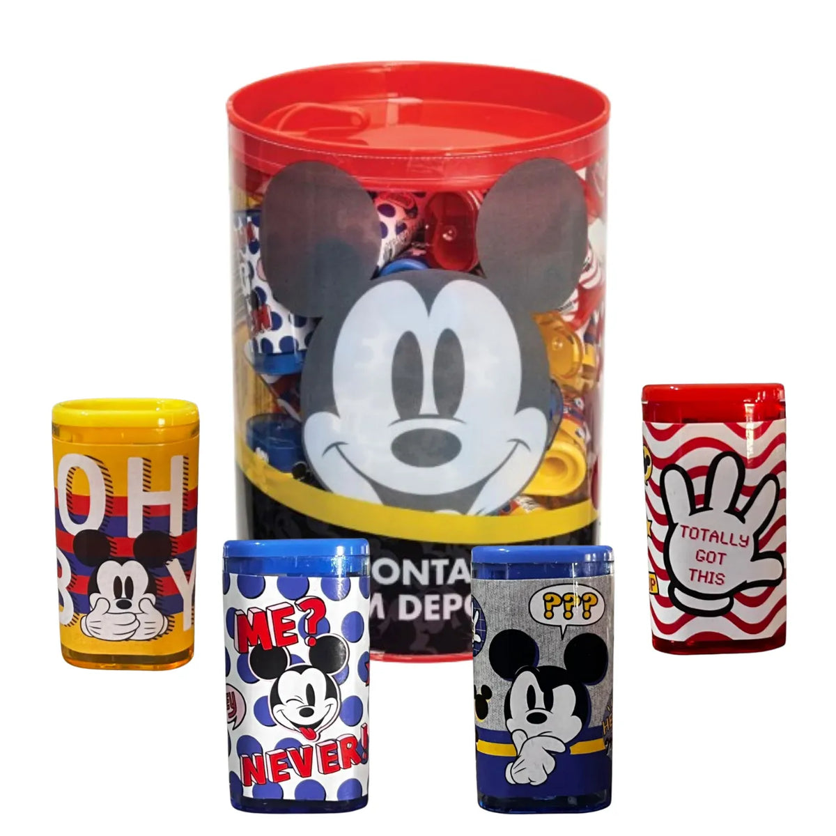 Apontador Mickey Me Never com Depósito Azul Molin