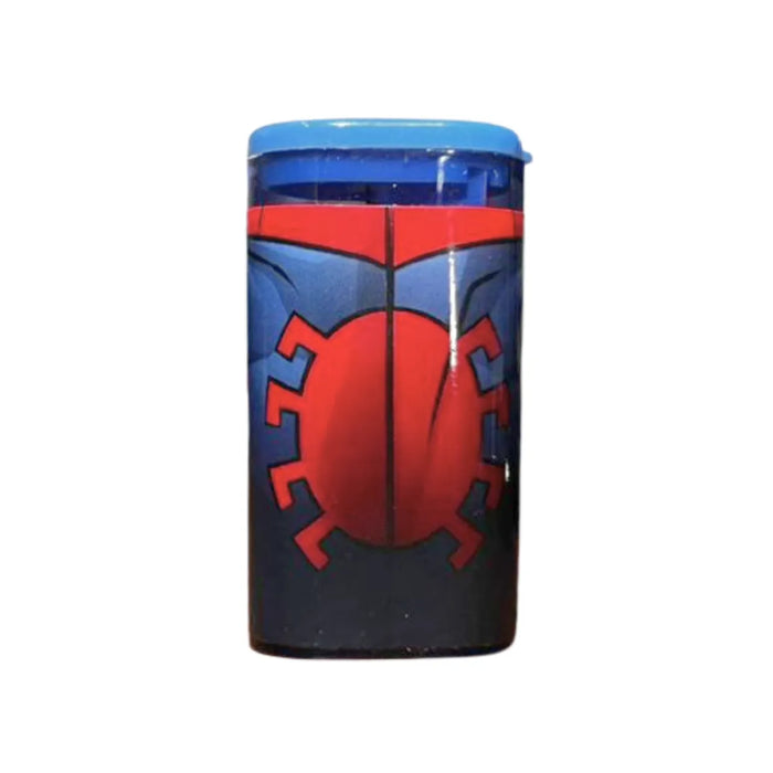 Apontador Spider-Man Costas com Depósito Azul Molin