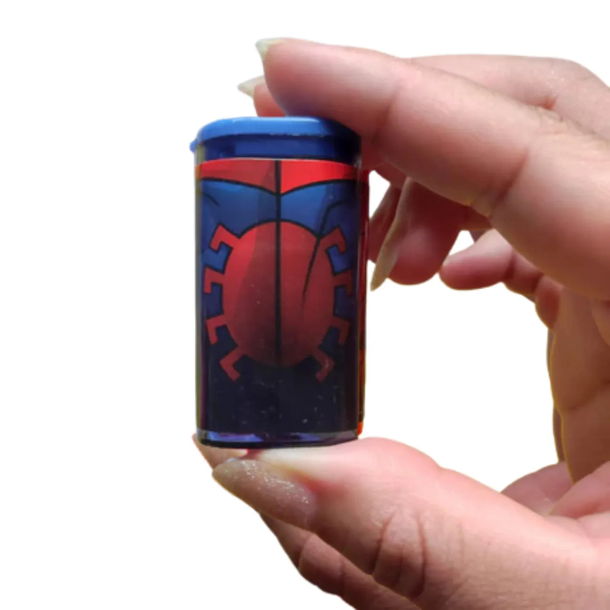 Apontador Spider-Man Costas com Depósito Azul Molin