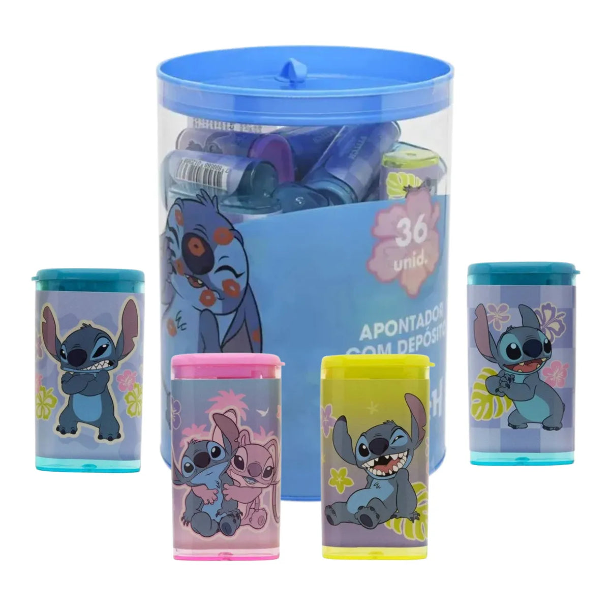 Apontador Stitch com Depósito Verde Molin