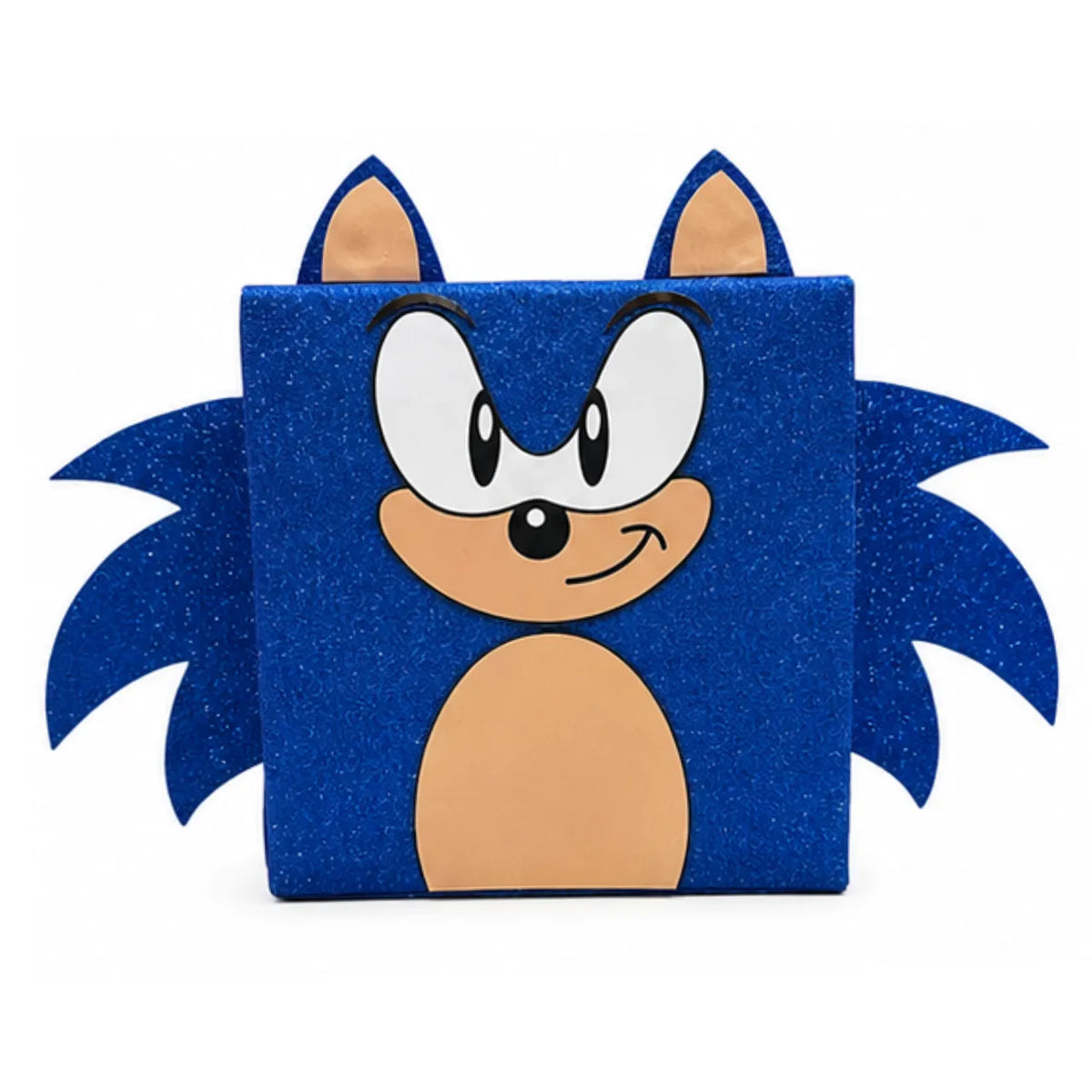 Mochila Maluca Sonic Azul com Glitter