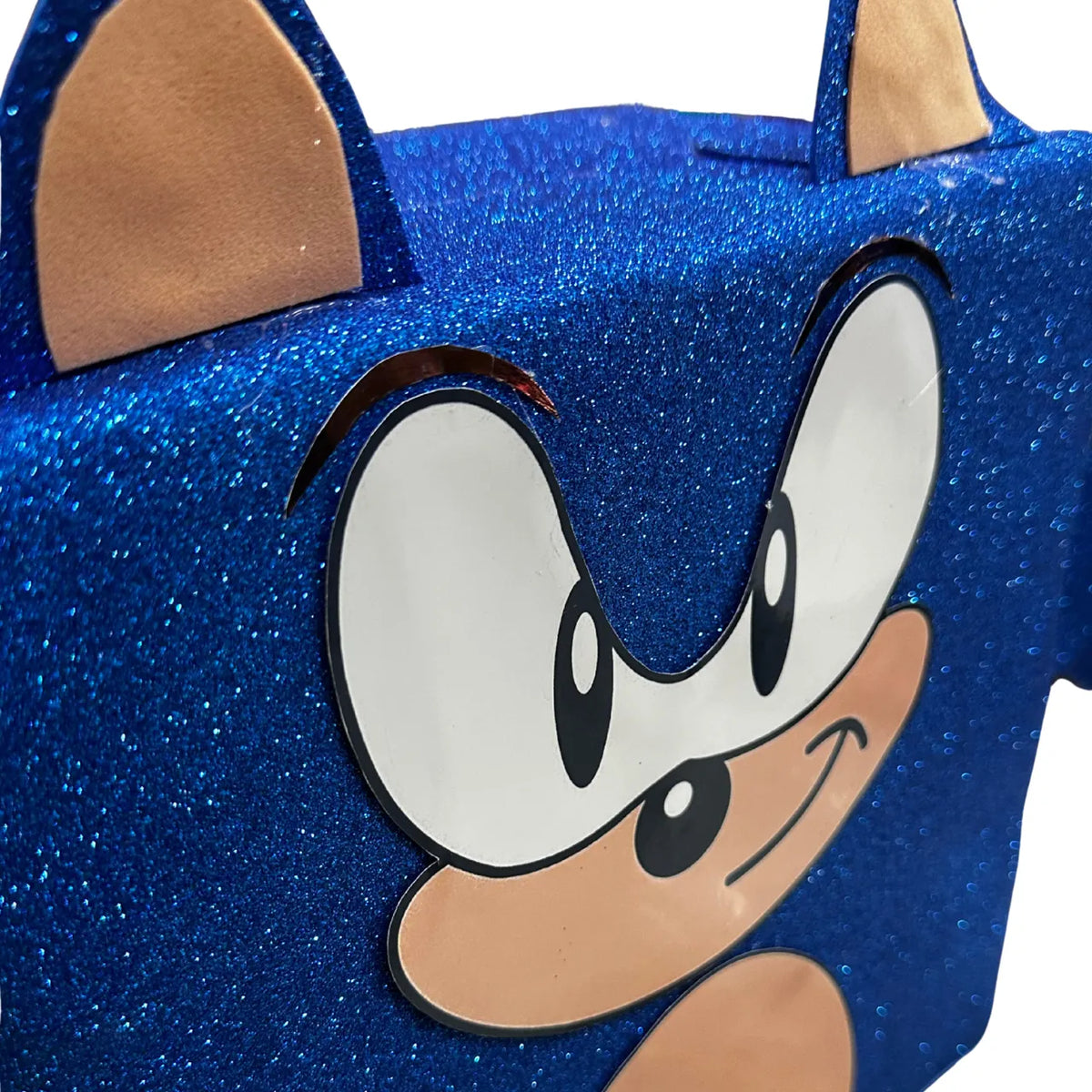 Mochila Maluca Sonic Azul com Glitter