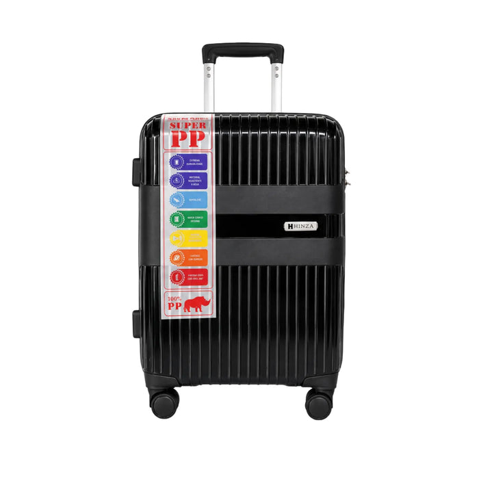 Mala de Viagem 10kg Preta Polipropileno Hinza