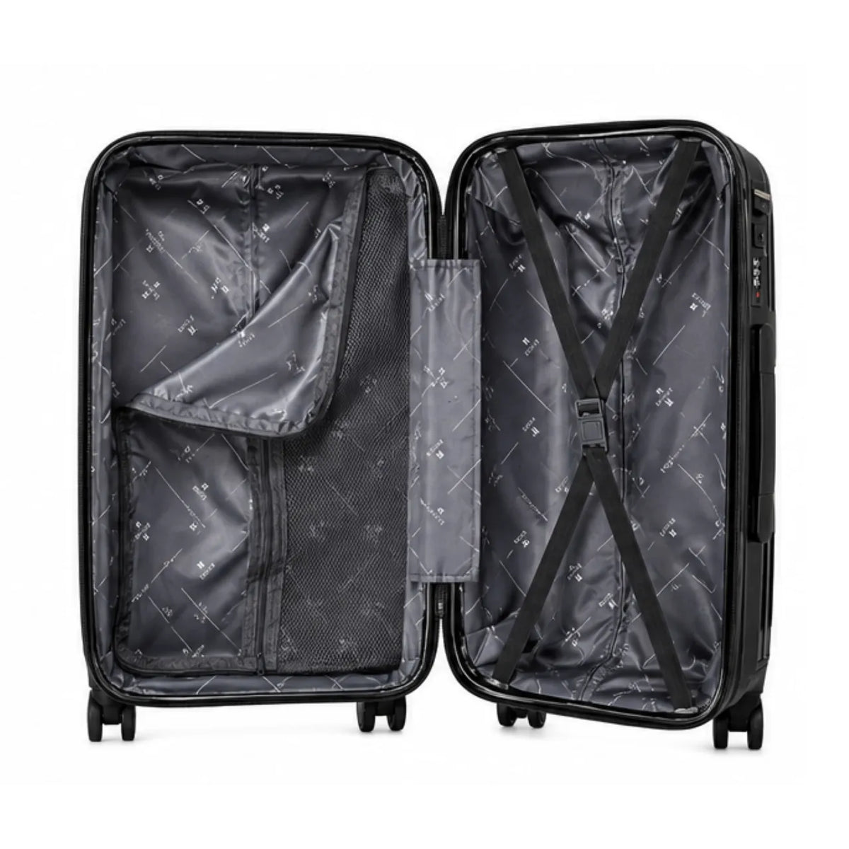 Mala de Viagem 10kg Preta Polipropileno Hinza