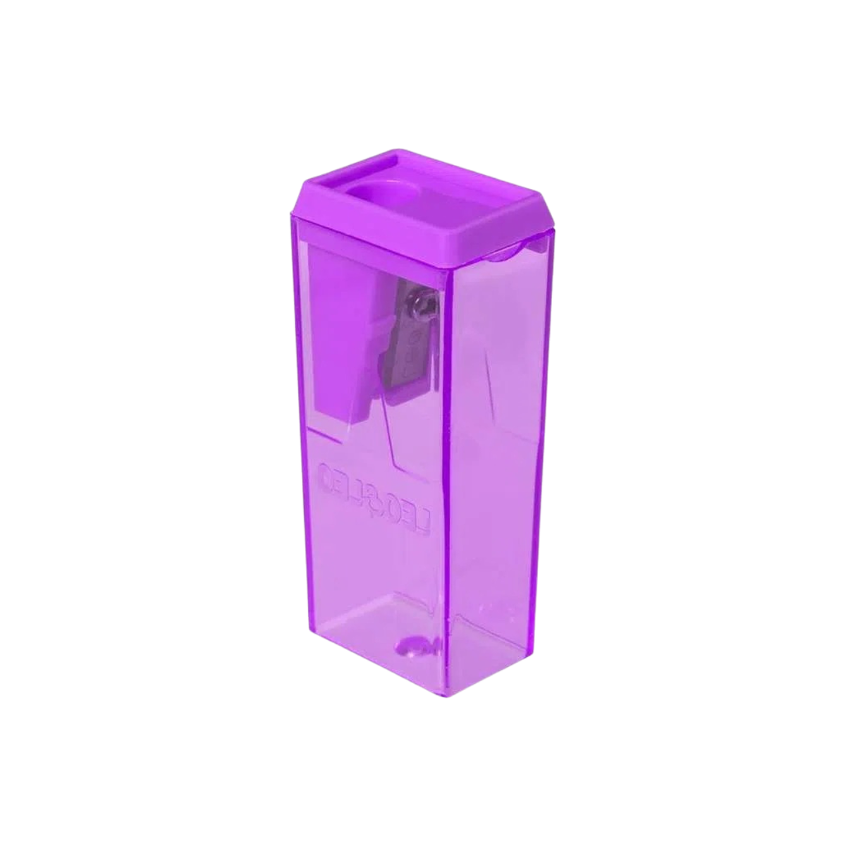 Apontador com Depósito Roxo 1 Furo Leo e Leo