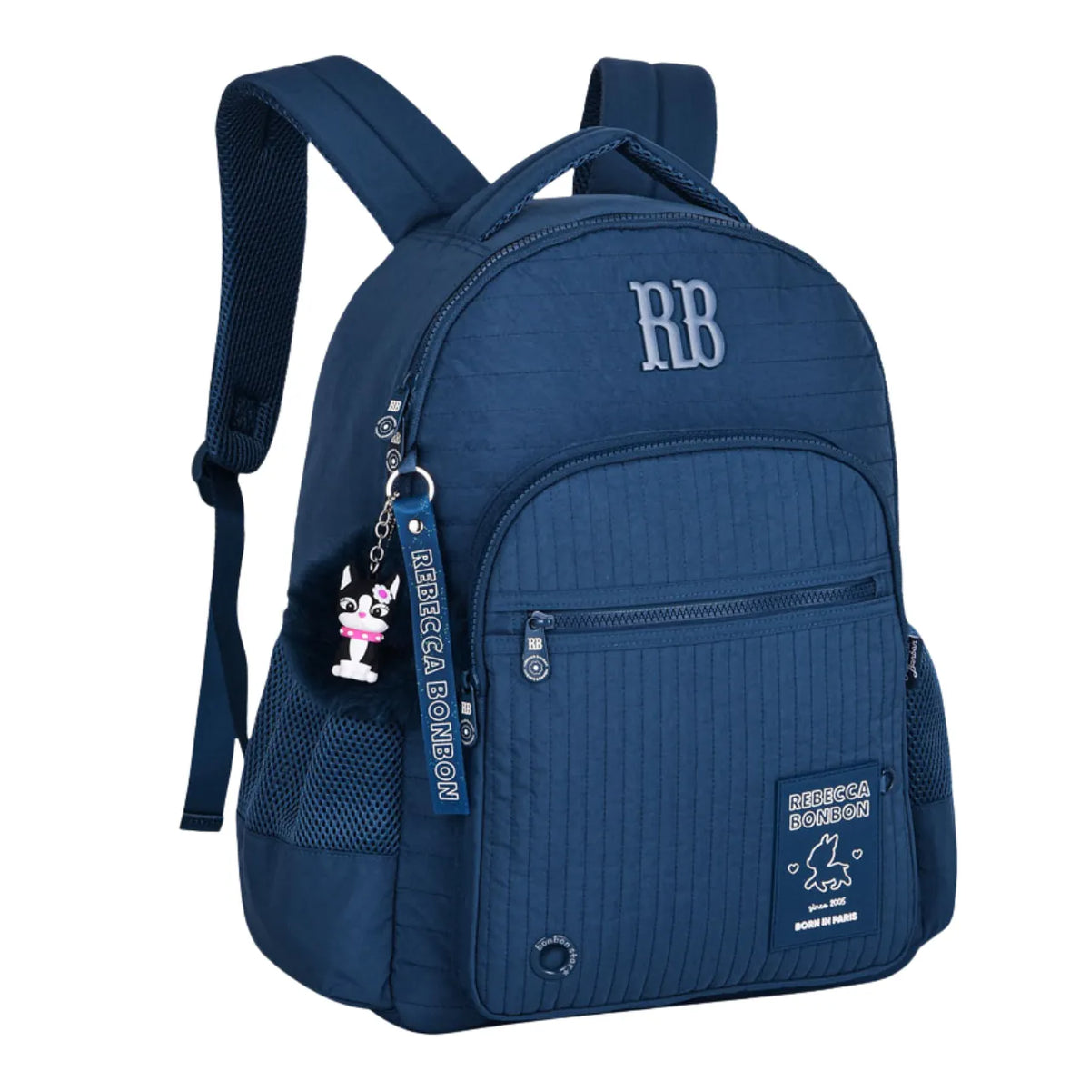 Mochila de Costas Azul Rebecca Bonbon