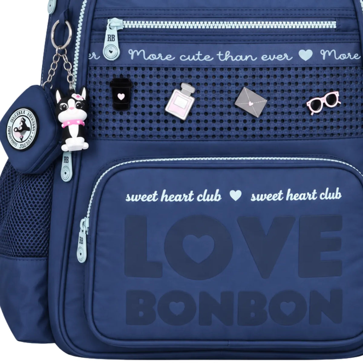 Mochila de Costas Azul Love Rebecca Bonbon