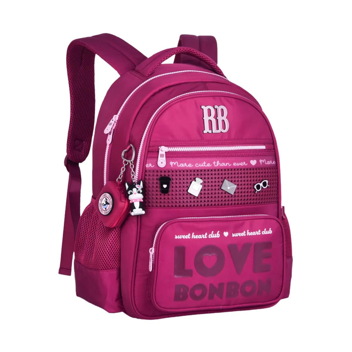 Mochila de Costas Rosa Love Rebecca Bonbon