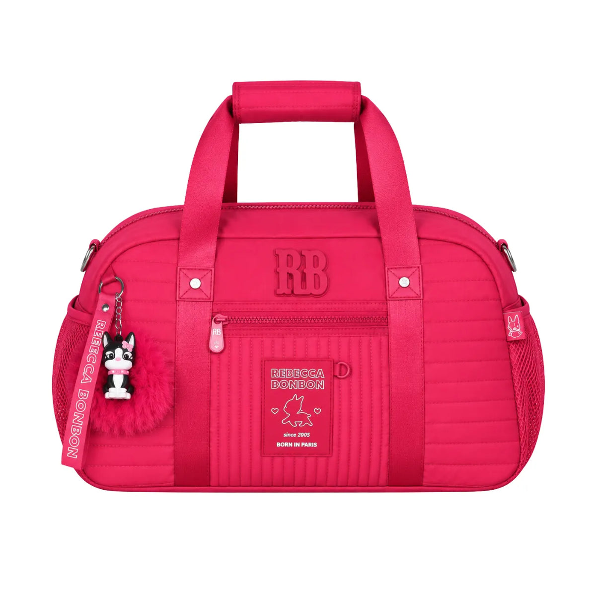 Bolsa de Viagem Rosa Rebecca Bonbon com Alça Transversal