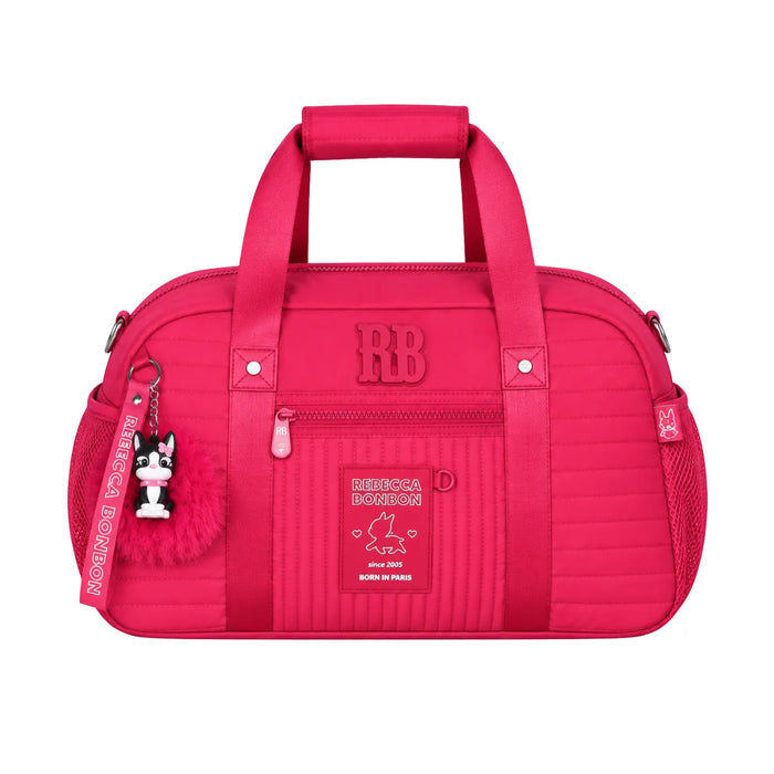 Bolsa de Viagem Rosa Rebecca Bonbon com Alça Transversal