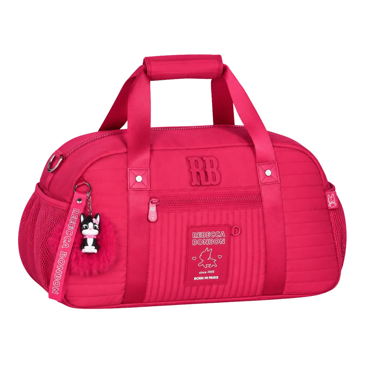 Bolsa de Viagem Rosa Rebecca Bonbon com Alça Transversal