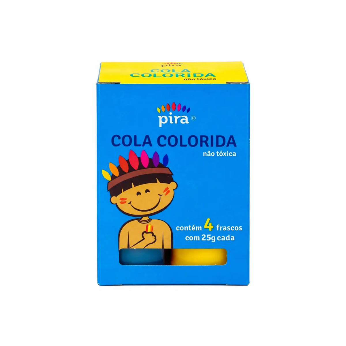 Kit Cola Colorida 25g 4 Cores Pira