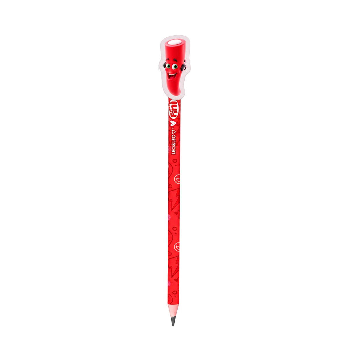 Lápis de Escrever Fini Tubetes Leo&Leo com Borracha